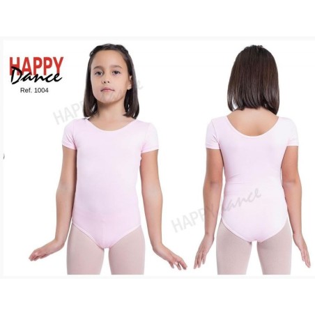 MAILLOT BALLET MANGA CORTA SIN COSTURA