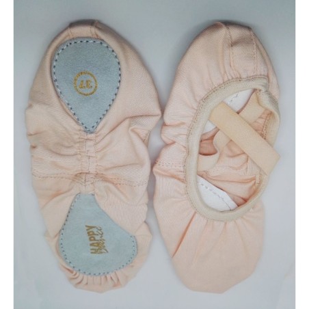 ZAPATILLA BALLET SUELA PARTIDA LONA FRUNCIDA